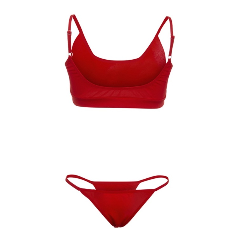 Last Drop! HP 🎉 Red High Cut Bikini Swimsuit Set - Picture 4 of 11